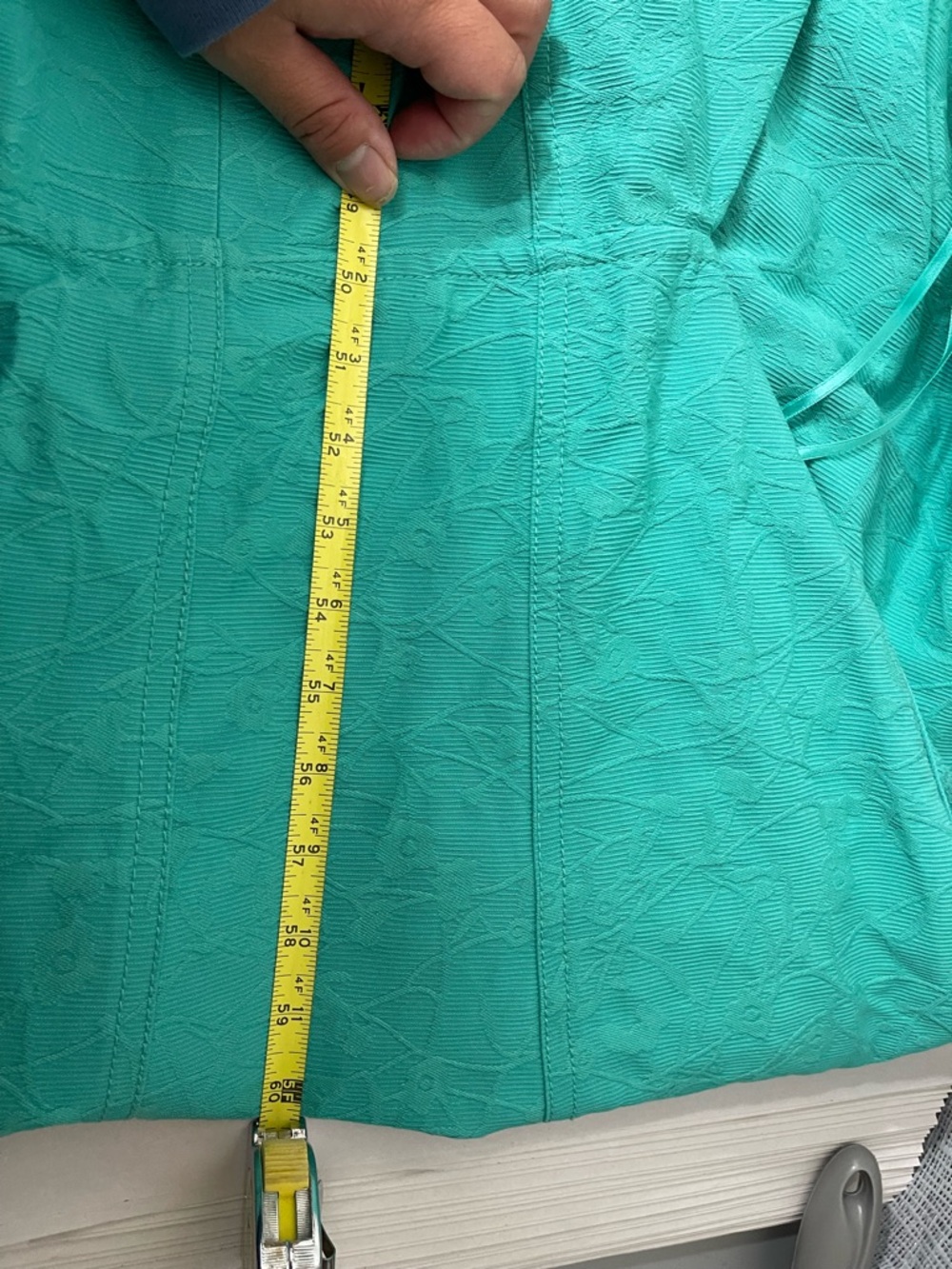 ME+EM NWOT Cotton Pop Woven Floral Jacquard Maxi Cut Out Dress Menthol green 12 - Picture 10 of 13